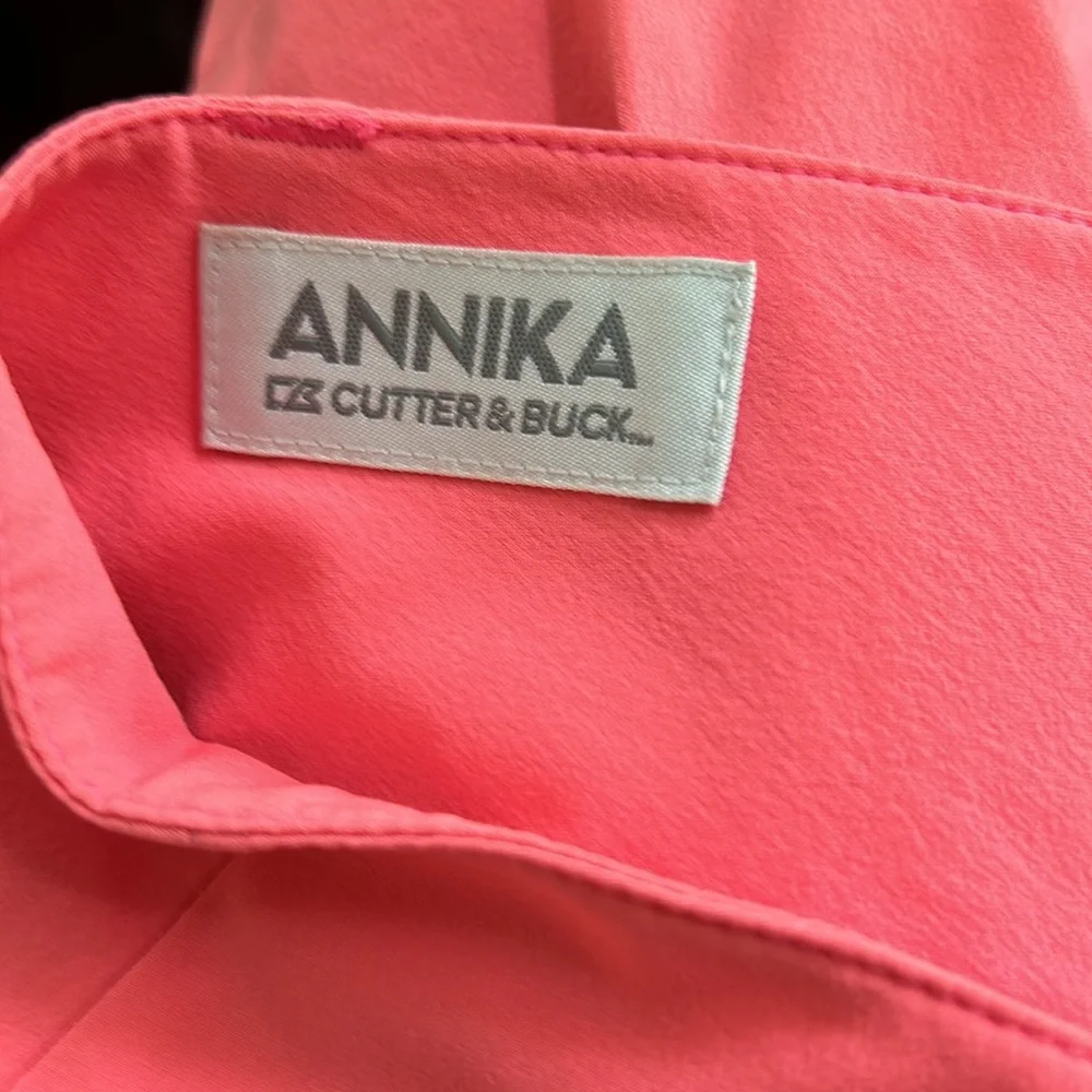 Annika Cutter & Buck Bright Salmon Sport Skort sz 4